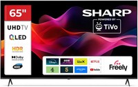 Sharp 65HM5145K AQUOS 65in QLED Smart TV 4K UHD HDR Freely HDMI 2.1 - Black A