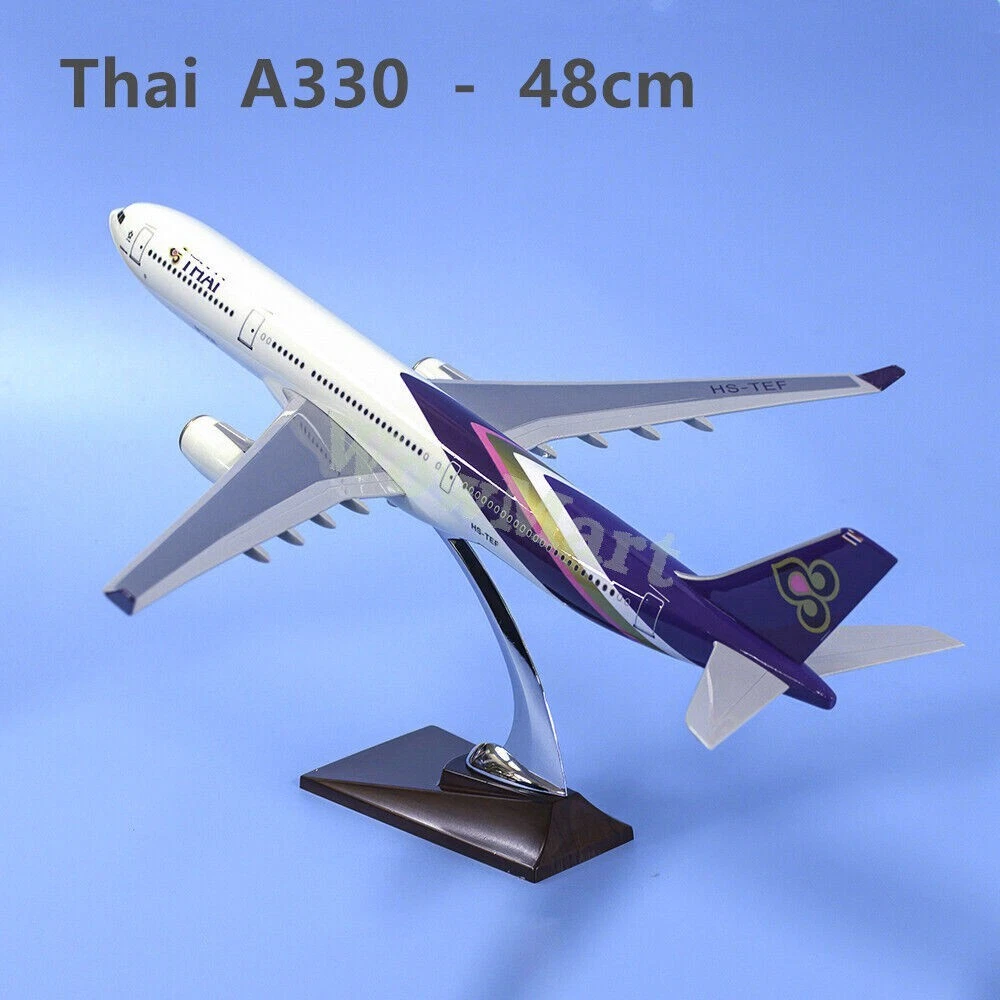 1 130 Thai Airways A330 Plane Model Thailand Airbus Resin Aircraft