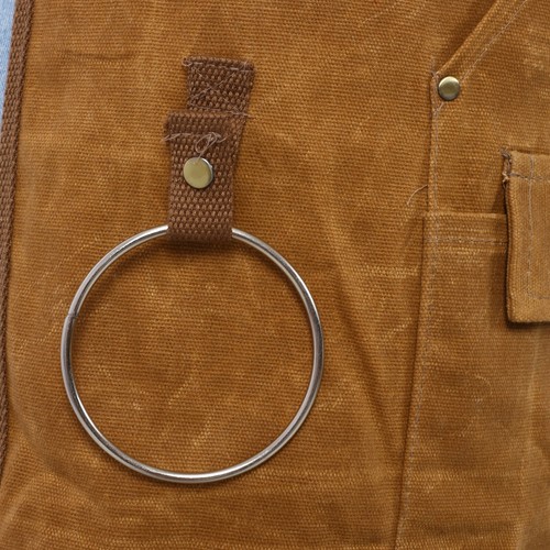 Delantal largo de alta resistencia para herramientas de lona encerada, carpintero impermeable 18/16 onzas - Imagen 33 de 47