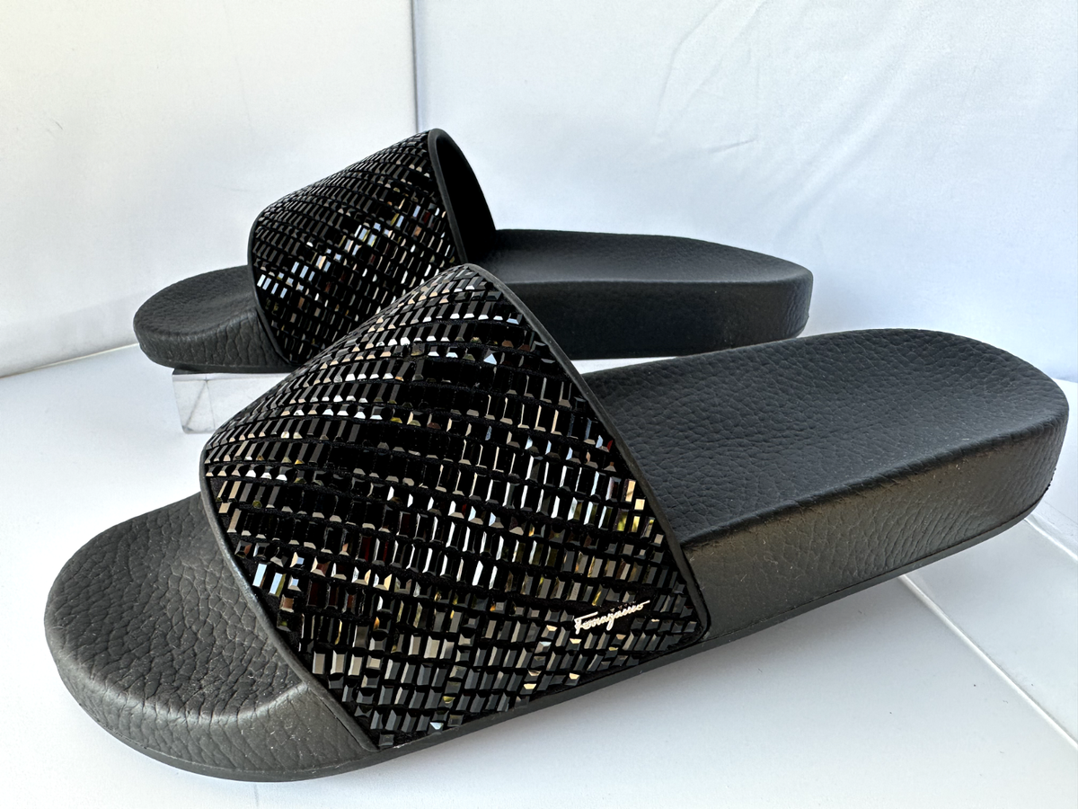 Salvatore Ferragamo|SANDALS (01G996 770428) New Salvatore Ferragamo Women's Groove Sandals Size 9 Shoes
