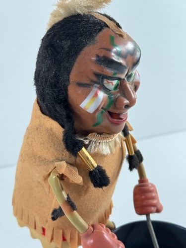Marx 60s Nutty Mad Native American Indian vtg tin toy - Picture 7 of 13