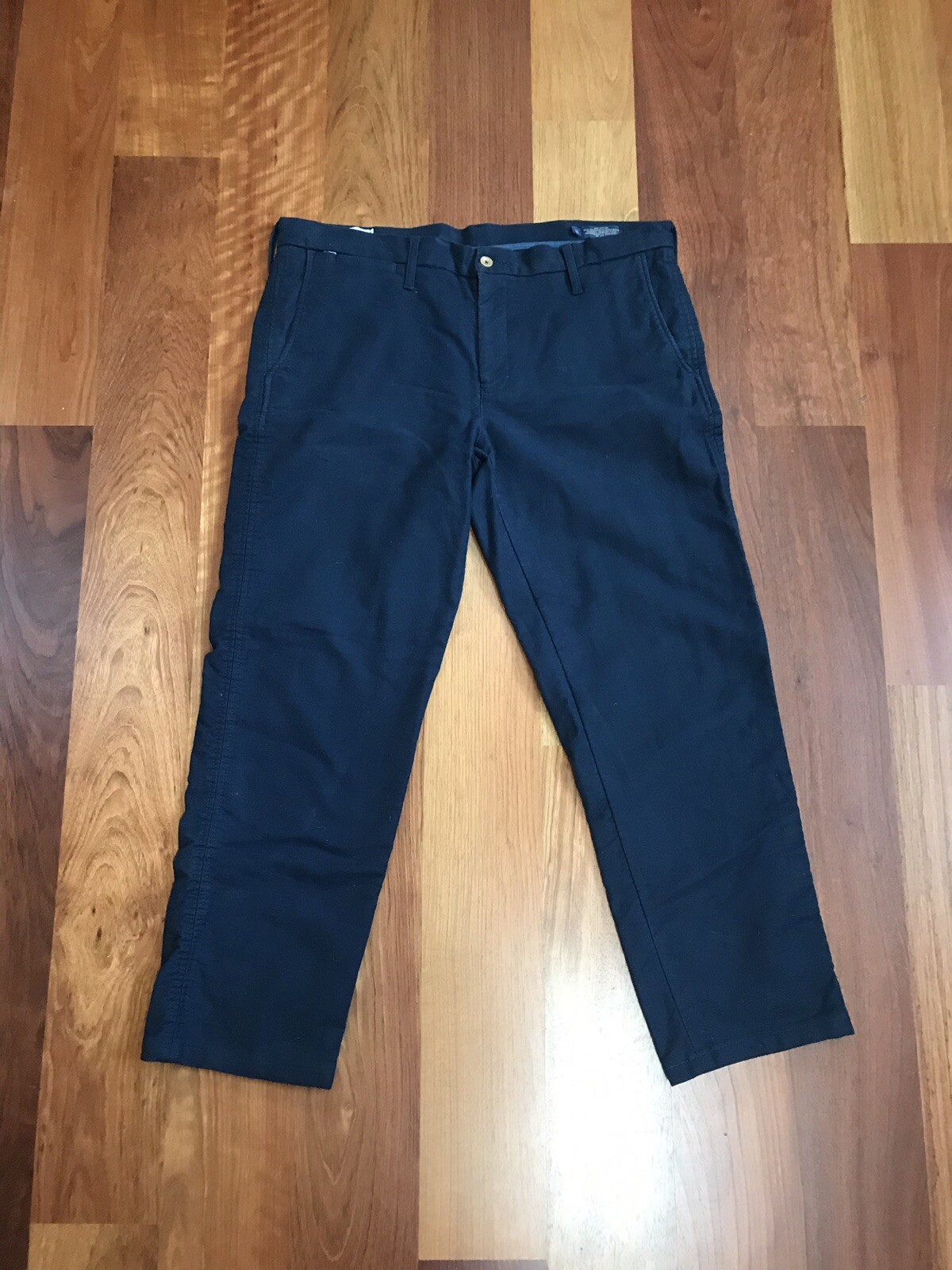 Epaulet Men’s Dark Blue Rivet Chino Moleskin Pants Si… Gem