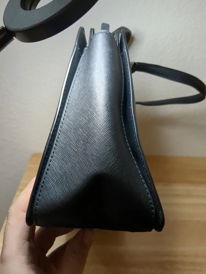 Женская кожаная сумочка Kate Spade розовая и черная в отличном состоянии! - Изображение 4 из 4