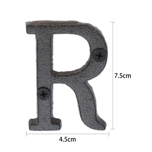 1pc Gate Door Mailbox Alphabet Letters Numbers Sign Address Name Plaque Iron - Picture 78 of 160