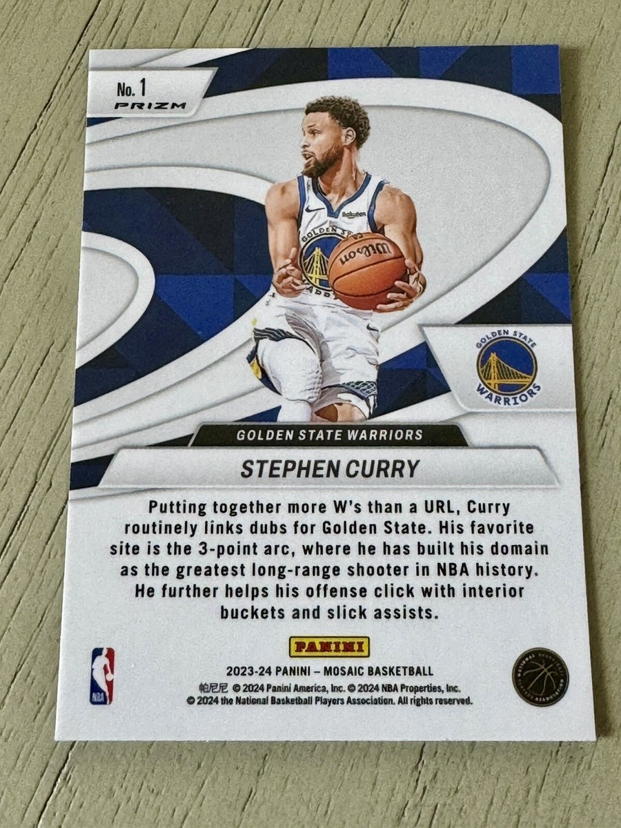 2023-24 Panini Mosaic Stephen Curry Give and Go Green Mosaic