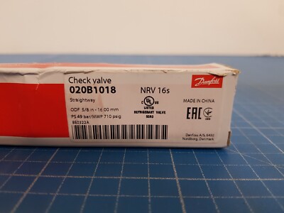 Danfoss one-way valve 020B1018