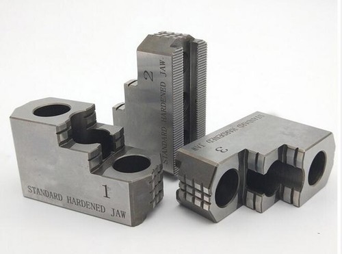 Mandrino per Tornio Dentellato 6" Acciaio Ganasce Rigide Set 3 Pezzi Accessori Tornio CNC con Hol - Foto 5 di 8