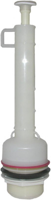 Toilet Flush Valve 2-Inch Plastic Rounded Body - Raises Up to Flush