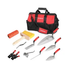 Goldblatt 12PC Masonry Hand Tool Set Organized in Tool Bag - Philadelphia/Poi...