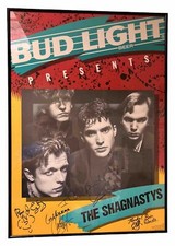 Extremely Rare 90s Shagnastys Concert Poster Signed 20.5”x 28.5” Framed Promo