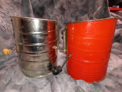 Vintage Bromwell's 3Cup Flour Measuring Sifter and Silver Good Cook ...