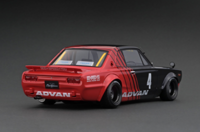 イグニッションモデル　LBWK ADVAN ハコスカ1/18 1/18 Ignition model Nissan Hakosuka Liberty walk LB-Work Advan