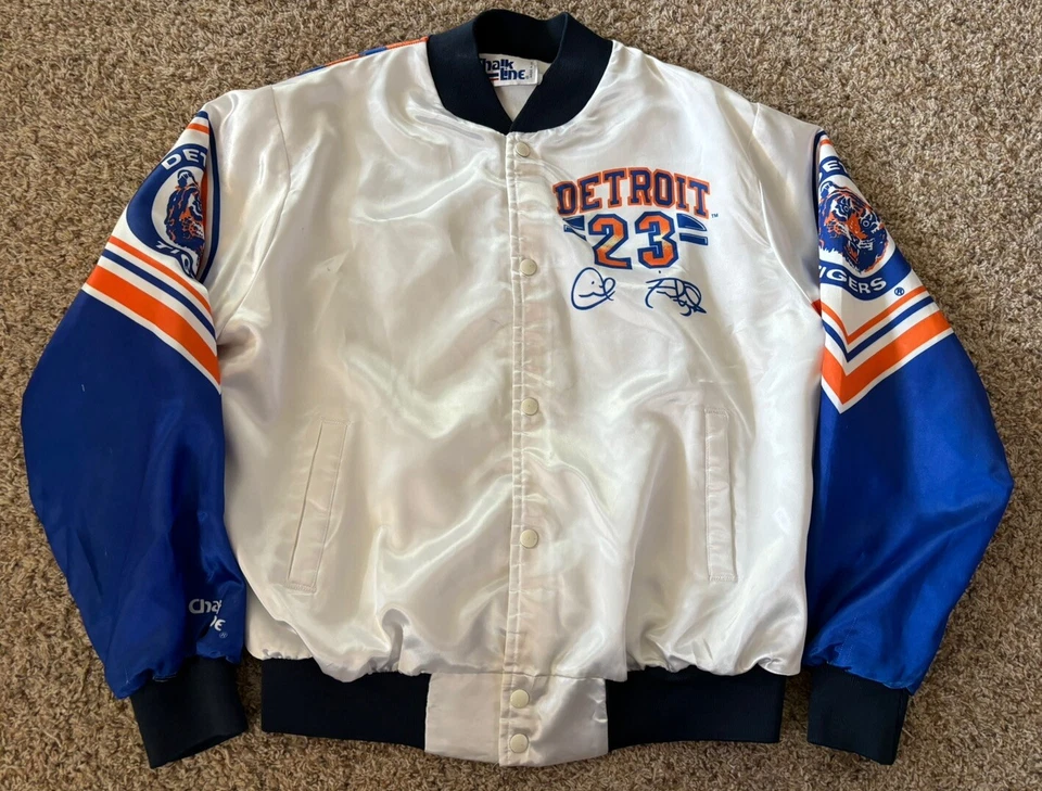 Vintage Cecil Fielder Detroit Tigers Chalk Line Fanimation Jacket Size Large MLB - Image 2 of 4