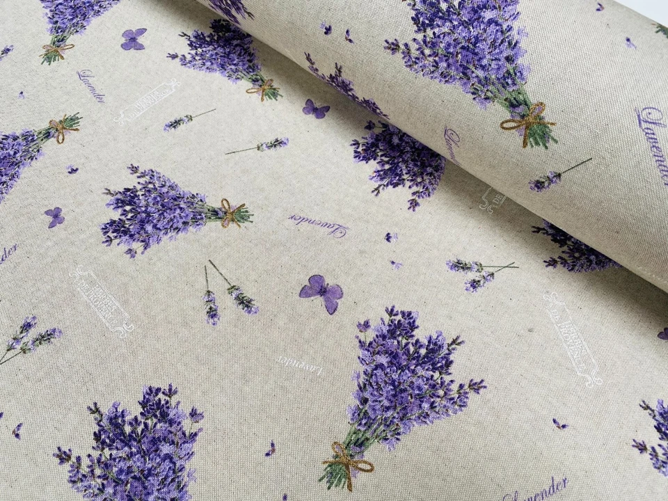 Lavanda Lila Mariposa LINO LOOK Imprimir Cortinas de Tela, Decoración del Hog... - Imagen 2 de 4