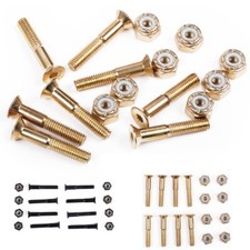 Set Of 16pcs Skateboard Bolts Pro Hardware Diamond Bolts Screws Nuts Parts Kits