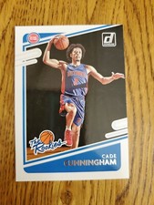 2021-22 Donruss Basketball Cade Cunningham The Rookies Insert Base #1 Pistons RC
