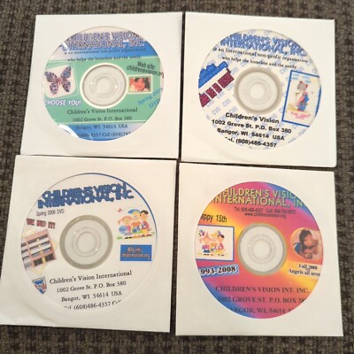 Children's Vision International Inc. Lot Of 4 DVDs.  Spring Fall 2007 2008 2009