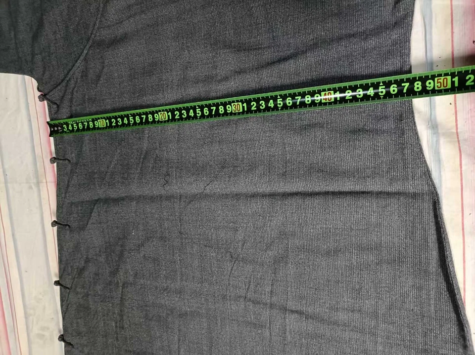 Старинный китайский шелковый халат династии Цин, винтажный вышитый костюм коллекционный - Изображение 3 из 4