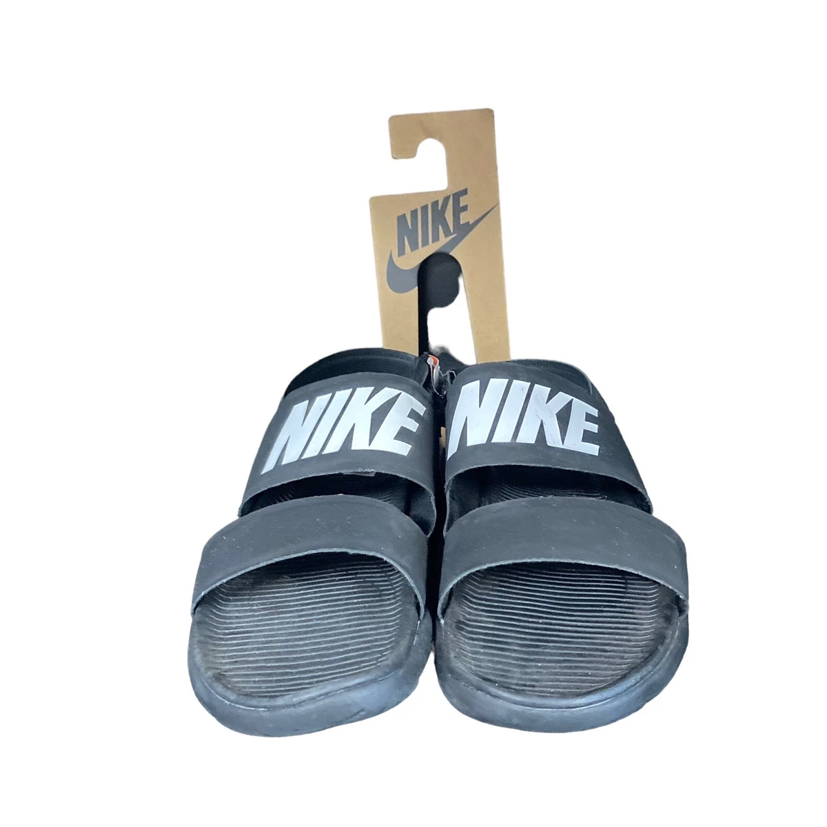 Nike Tanjun Sandals Women Size 11 Black Adjustable Sandal 882694