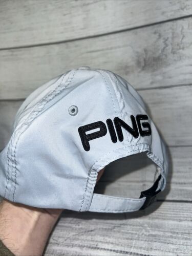 Ping Sensor Cool Golf Strapback Adjustable Gray Hat Cap Polyester/Spandex - Picture 2 of 8