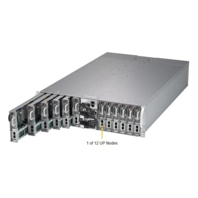 Custom Server Barebone CTO Supermicro 3U 12 Node 5039MS-H12TRF X11SSE-F