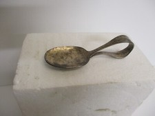 Vintage Community Silver-plate Curved Curled Handle Baby Child's Spoon