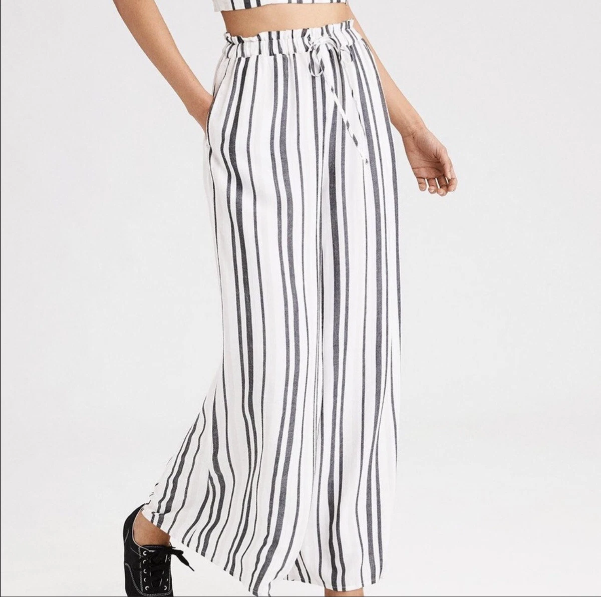 American eagle striped pants discount