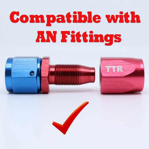 AN8 -8 AN 8AN 7/16" Nylon Braided Stainless Steel Fuel Hose Line 10.7mm ID 1M - Picture 5 of 5