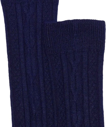 Jefferies Socks ESF15623 Little Girls School Uniform Cable SINGLE PAIR, size S - Picture 2 of 3