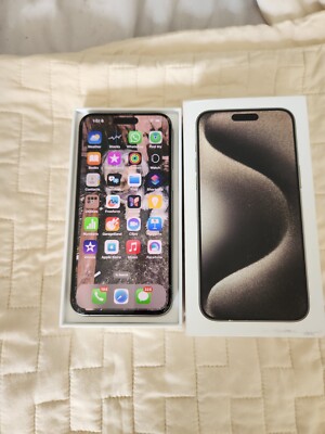 Apple iPhone 15 Pro Max - 256 GB natural titanic lAT&T) with Tiktok installed 