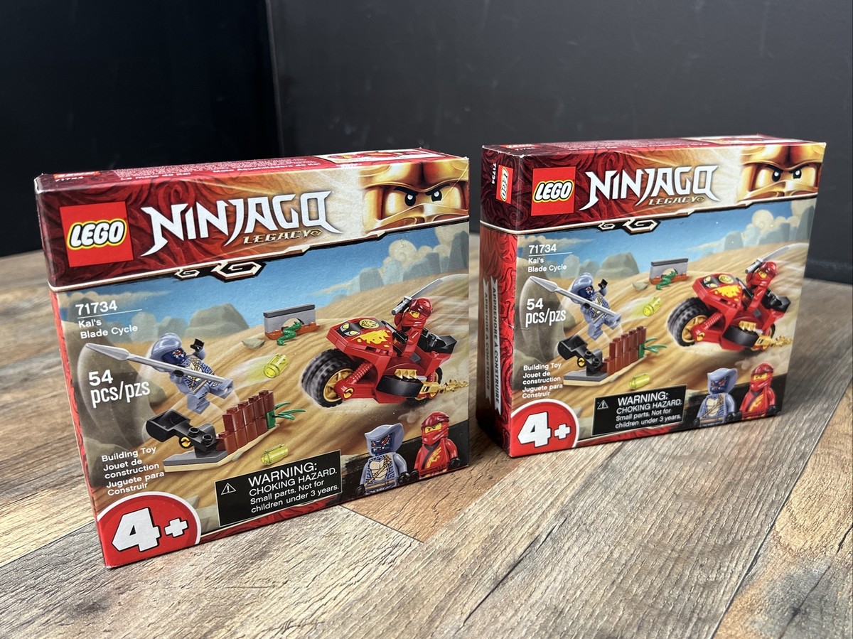 2- Two LEGO Ninjago Kai's Blade Cycle-71734-New in Box 2X
