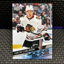 2020-21 Upper Deck Young Guns #212 Lucas Carlsson Blackhawks