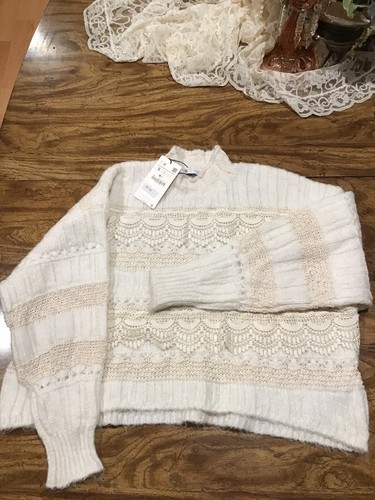 Alpaca Lace Knit Sweater S 4331/127 