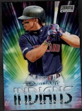 2020 Francisco Lindor Topps Stadium Club Chrome Baseball Beam Team Cleveland