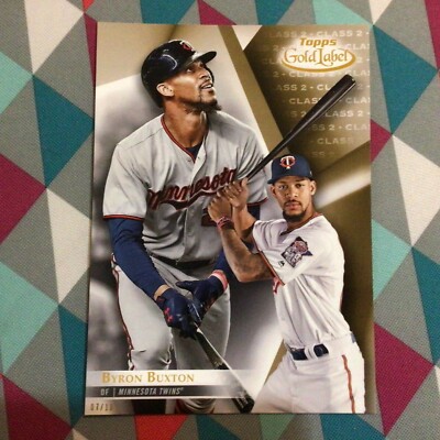 Byron Buxton #59 Twins Class 2 Version 07/10 made 2018 Topps Gold