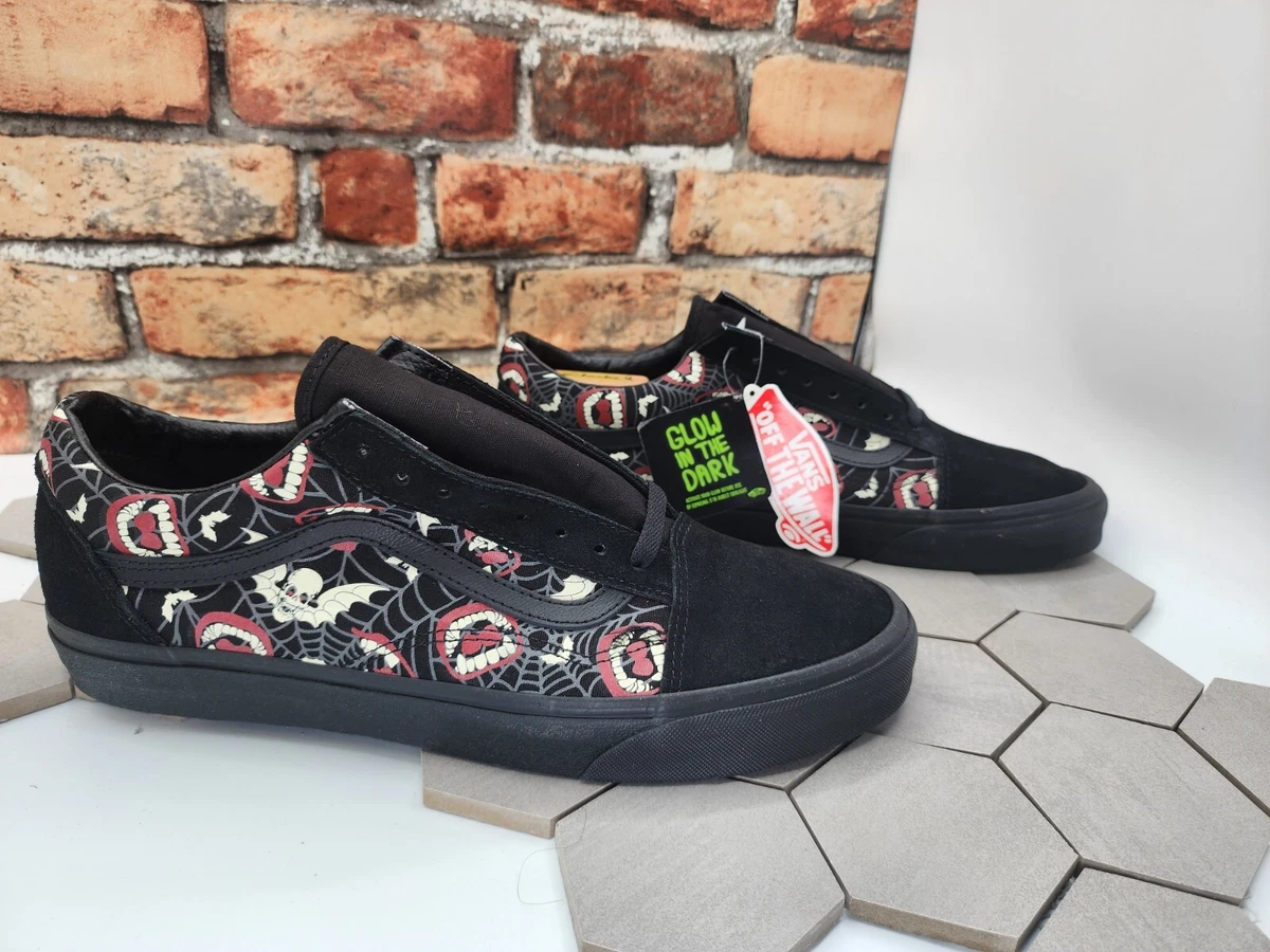 Vans Old Skool Glow Frights Men’s 9.5 Women’s 11 Black Skate Casual Shoes Used Vans Womens Glow In the Dark Frights Old | Mercari main image 3