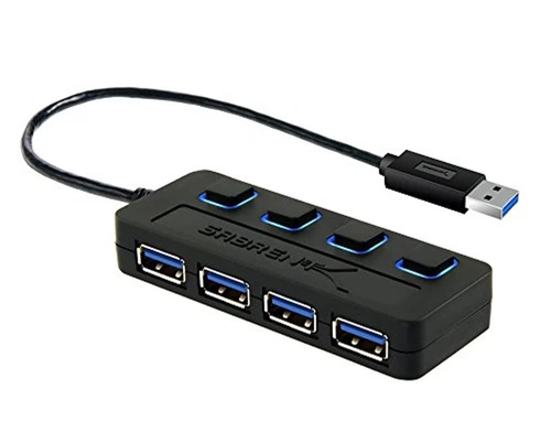Fast 4-Port USB 3.0 Hub for Windows 10/8/7/XP PC/MAC Laptop Notebook Desktop