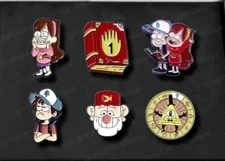 Gravity Falls Set of 6 Metal Enamel Pin Set of 6