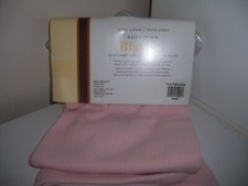 thermal knit receiving blanket 100 cotton new pink