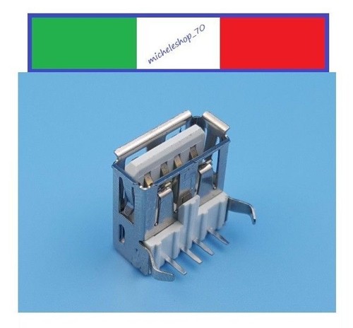 Sourcing Map 10x Connettore Femmina USB Tipo A A Saldare: Adattatore Per PCB E Cavi Fai-Da-Te - 3