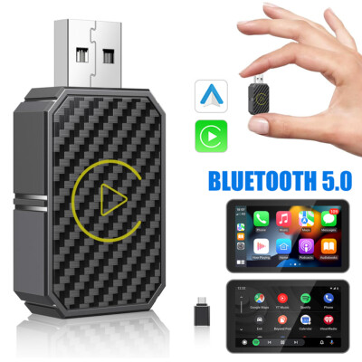 2 in 1 USB Wireless CarPlay Adapter For Apple Android Dongle Navigation Player