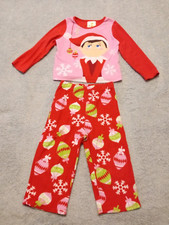 The Elf on the Shelf girl's toddler 2-piece fleece pajama set flame resistant 3T