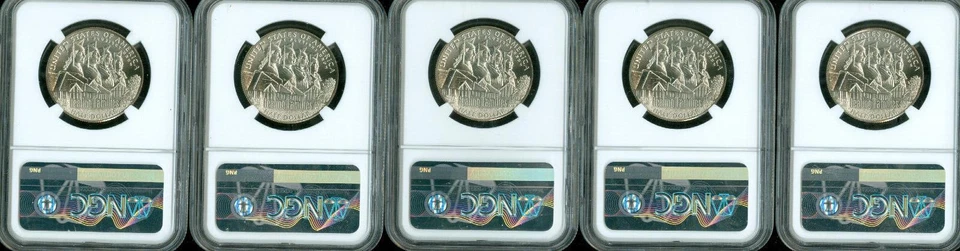 2017 D BOYS TOWN HALF DOLLAR NGC MS70 MAC SPOTLESS 5 COINS RARE * - Image 2 of 2