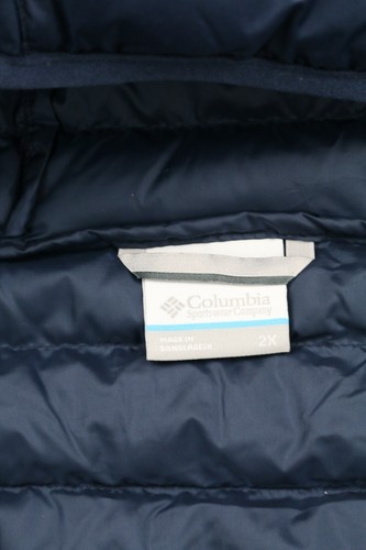 Columbia Men's Westridge 650 Down Hooded Jacket Navy Blue Sz 2X Packable - Picture 5 of 16
