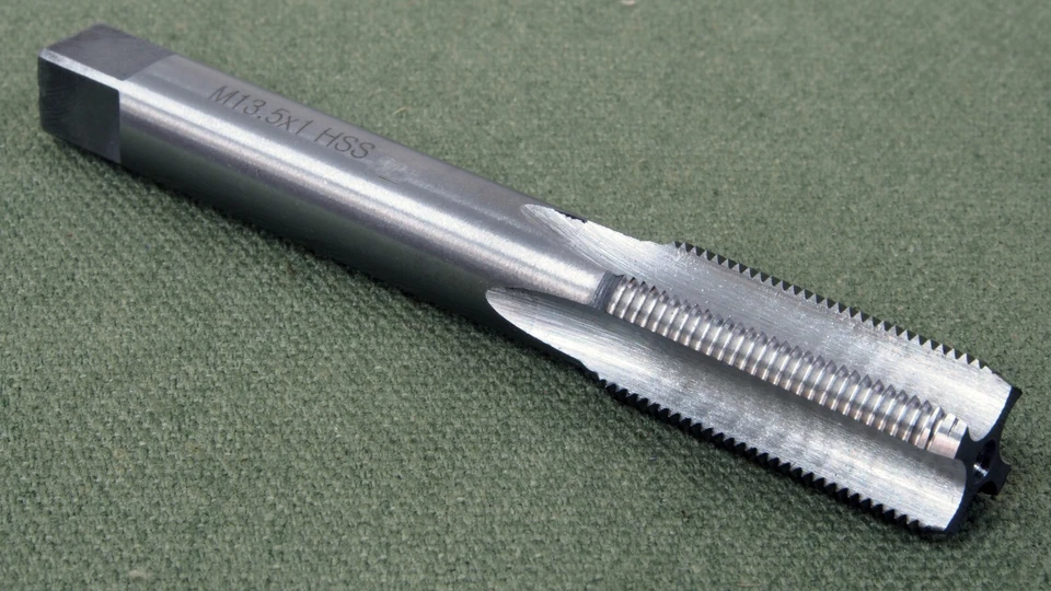 M13.5 x 1.0 Left Hand, Tap, High speed steel, suits Muzzle Threads