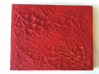 ALBERTO BURRI - mixed media on original CANVAS of 70's - red cretto