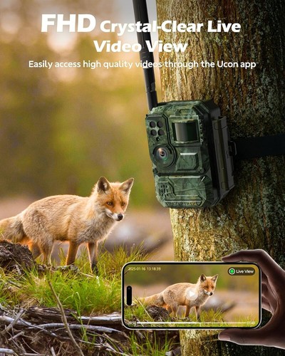 Cellular Trail Camera with Live Streaming - 4G LTE Unlimited Data Solar Game ... - Picture 4 of 8