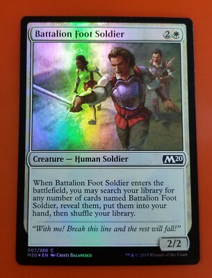 1x Battalion Foot Soldier | FOIL | M20 Core Set 2020 | MTG Magic Cards | eBay 1x Battalion Foot Soldier | FOIL | M20 Core Set 2020 | MTG Magic Cards | eBay