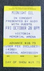 MIDNIGHT OIL CONCERT TICKET OCT.28 1988 VICTORIA MEMORIAL ARENA BC CANADA