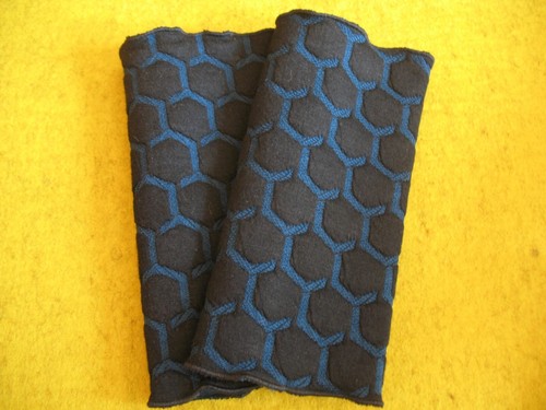 Konvolut (3Paar) Hand-Stulpen, Pulswärmer in blau Tönen - Bild 2 von 4